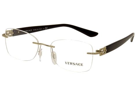 versace frames women's|versace rimless eyeglasses for women.